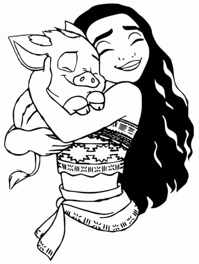 Dibujos para colorear e imprimir Moana