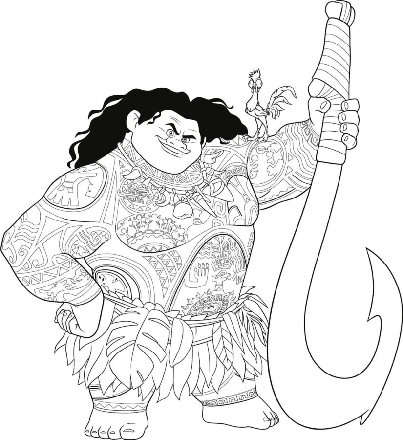 Dibujos para colorear e imprimir Moana