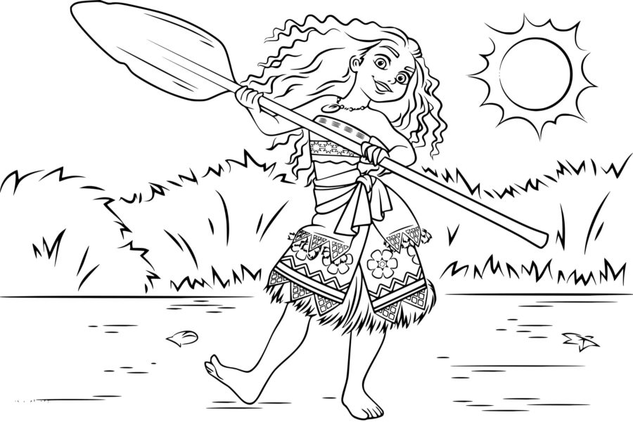 Dibujos para colorear e imprimir Moana