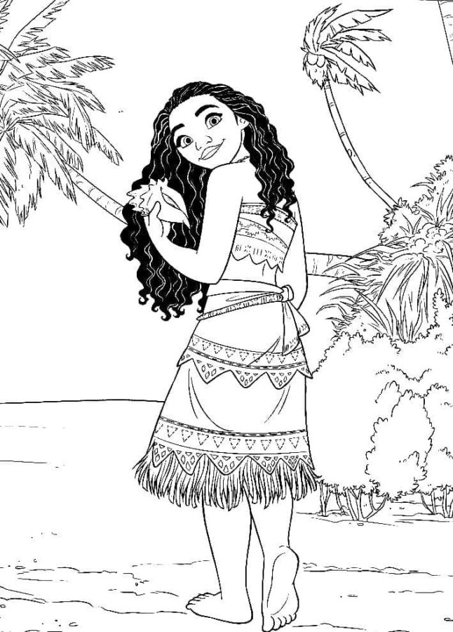 Dibujos para colorear e imprimir Moana