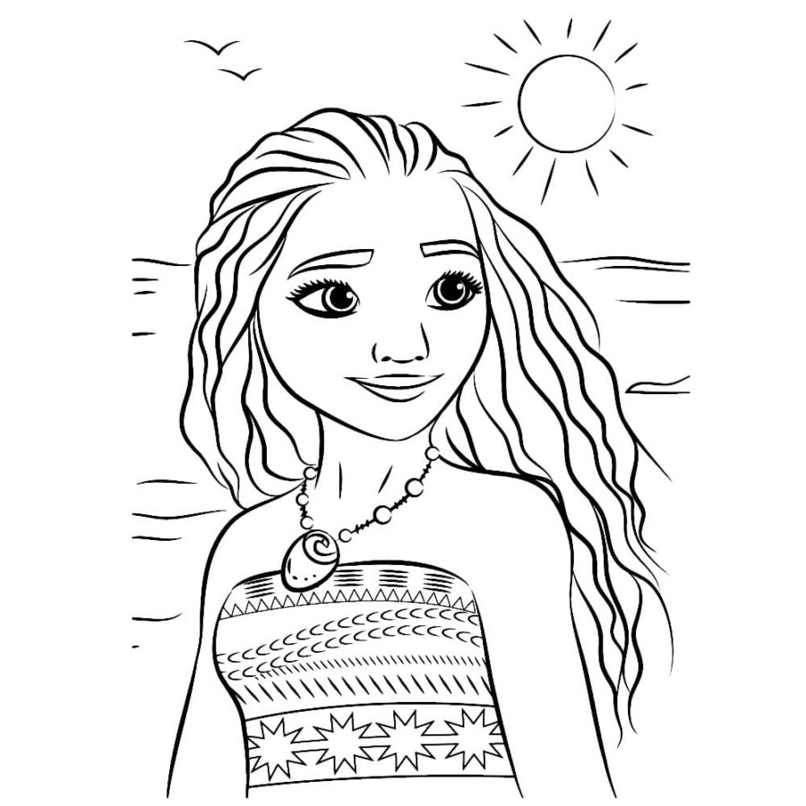 Dibujos para colorear e imprimir Moana