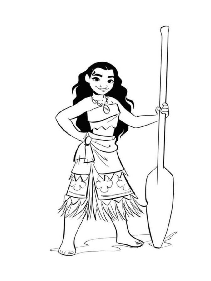 Dibujos para colorear e imprimir Moana