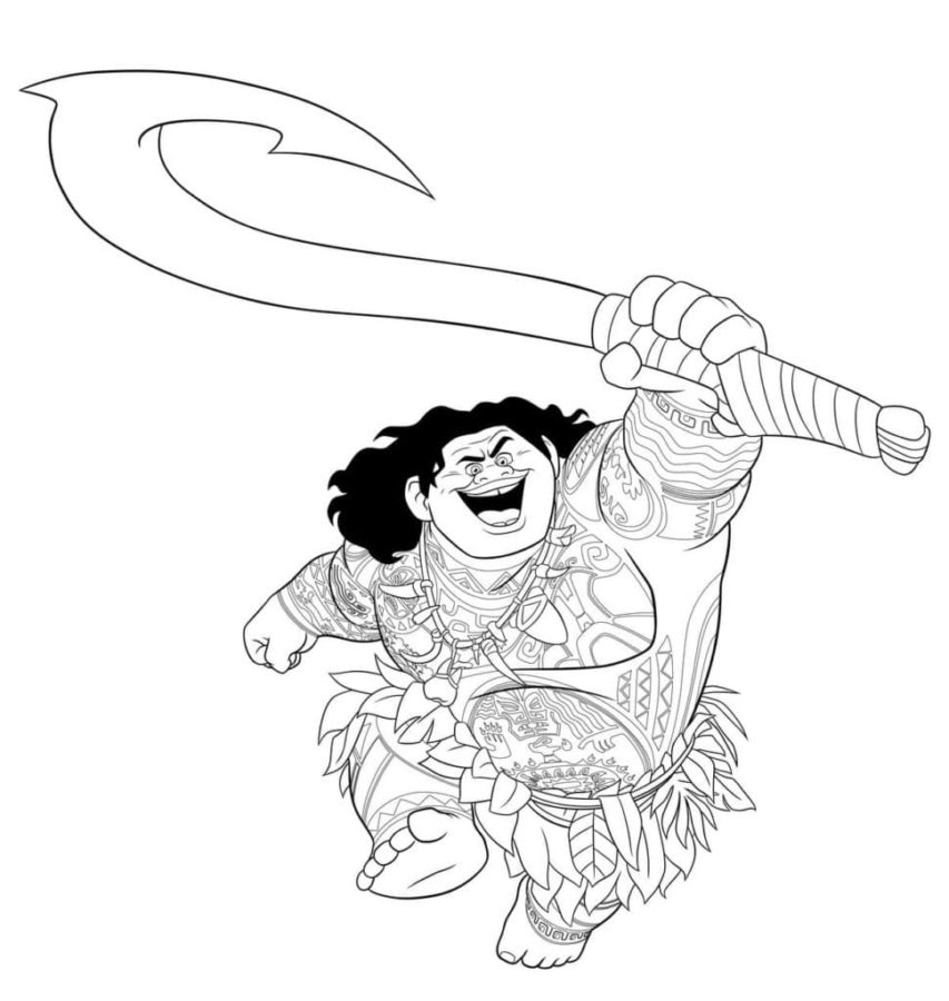 Dibujos para colorear e imprimir Moana