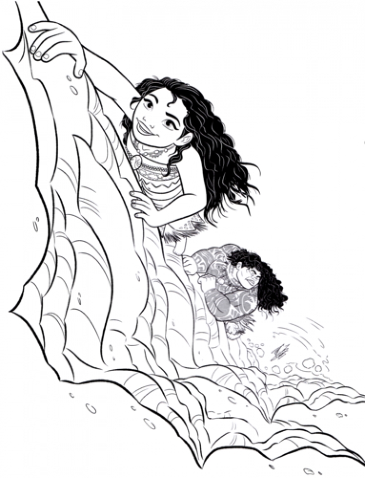 Dibujos para colorear e imprimir Moana