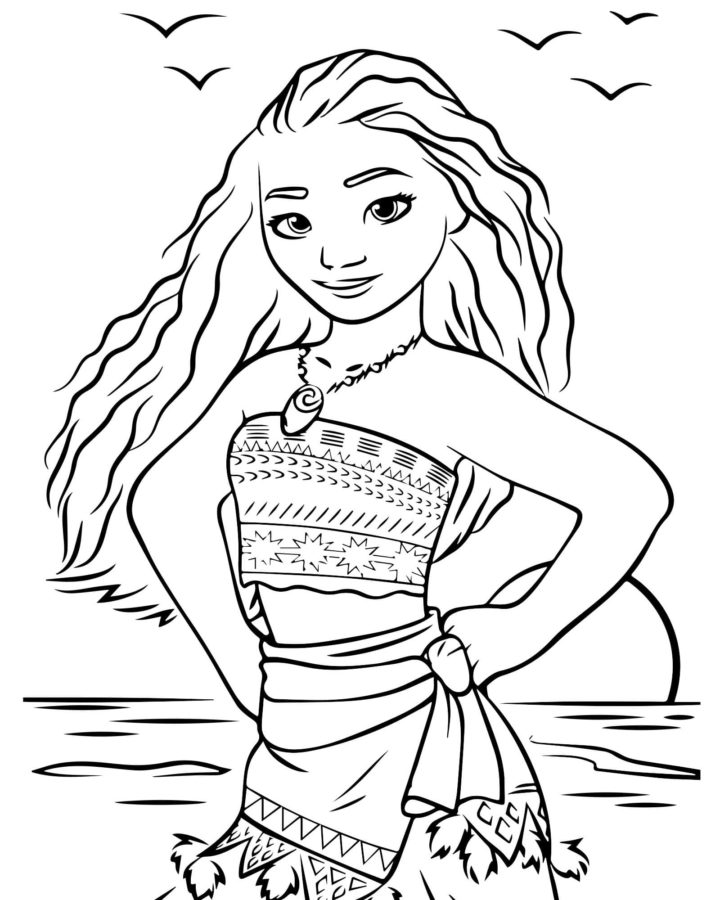 Dibujos para colorear e imprimir Moana