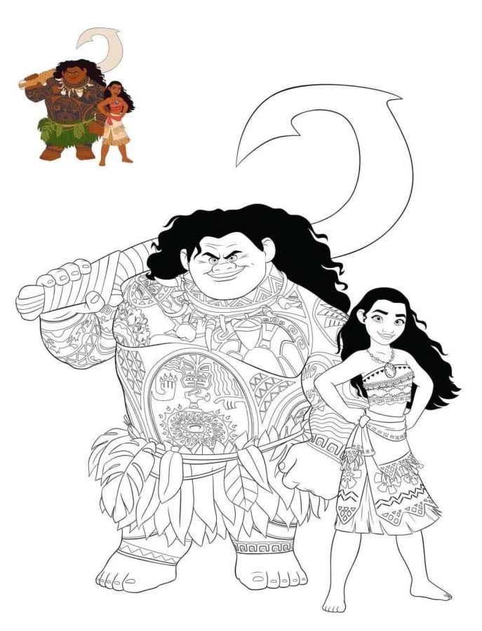 Dibujos para colorear e imprimir Moana