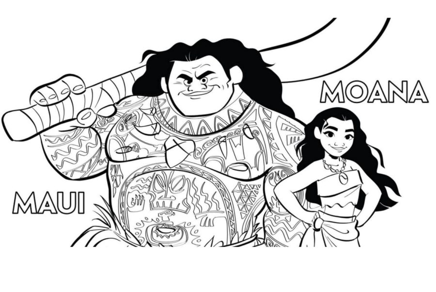 Dibujos para colorear e imprimir Moana