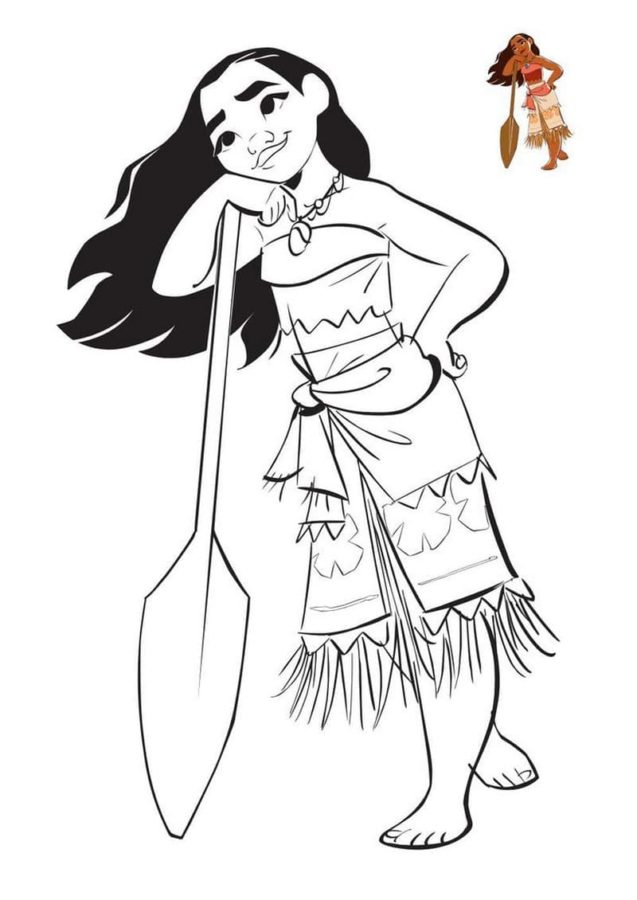 Dibujos para colorear e imprimir Moana