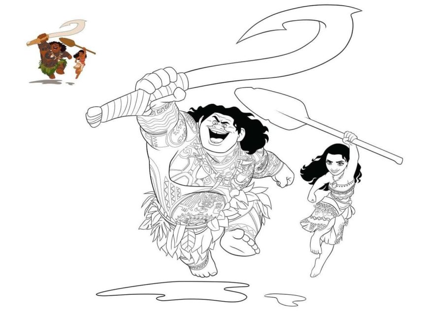 Dibujos para colorear e imprimir Moana