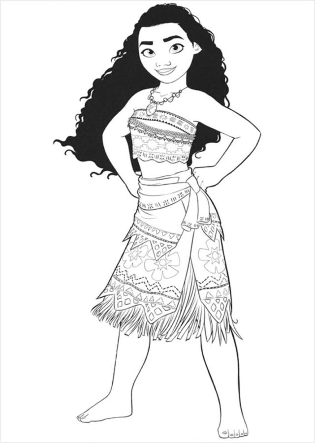 Dibujos para colorear e imprimir Moana