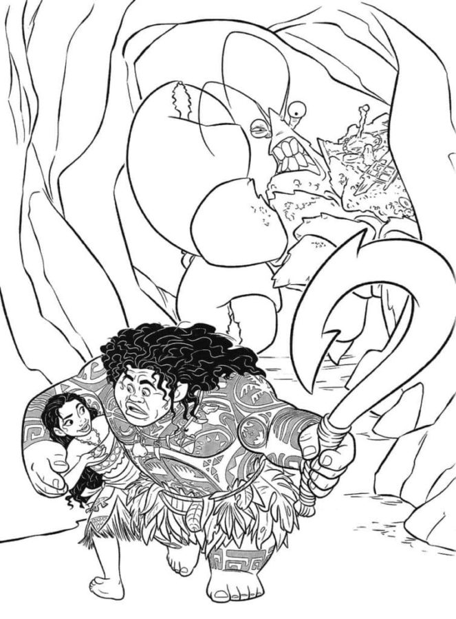 Dibujos para colorear e imprimir Moana