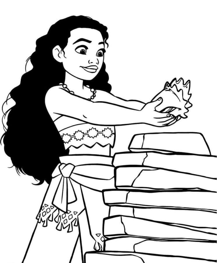 Dibujos para colorear e imprimir Moana