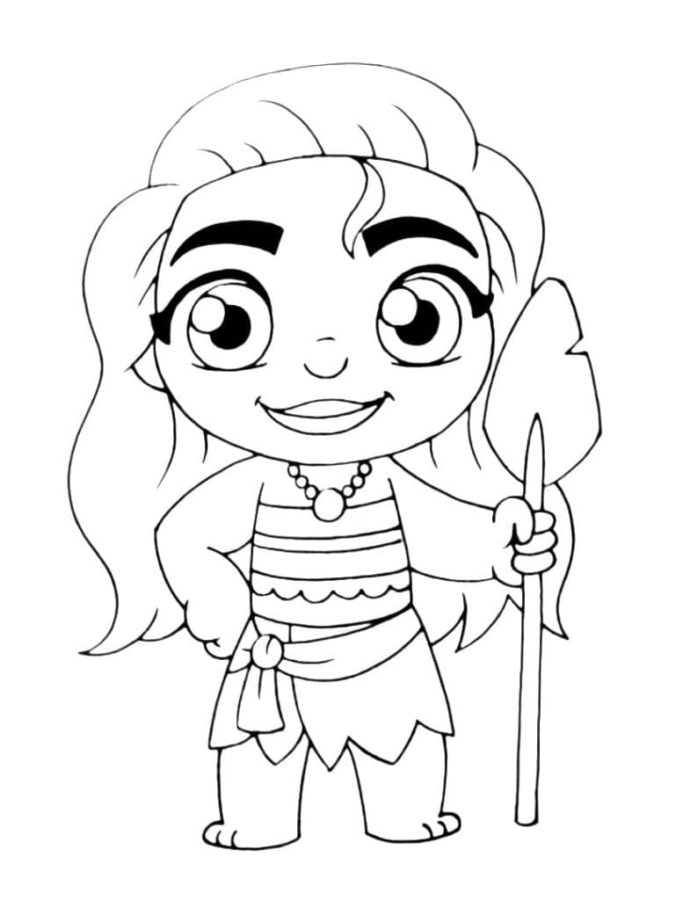 Dibujos para colorear e imprimir Moana