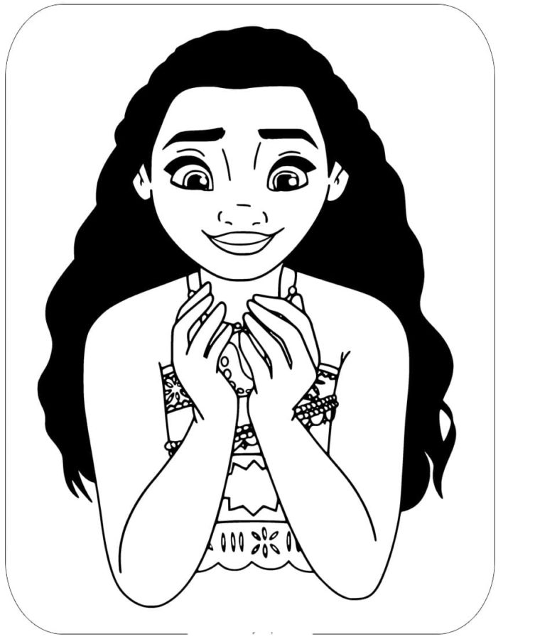 Dibujos para colorear e imprimir Moana