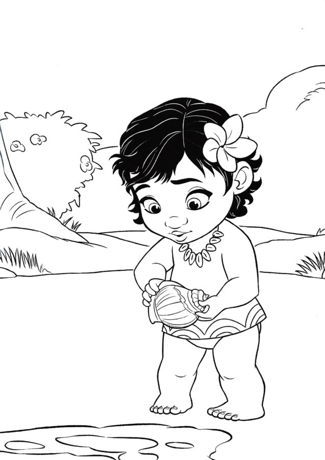 Dibujos para colorear e imprimir Moana