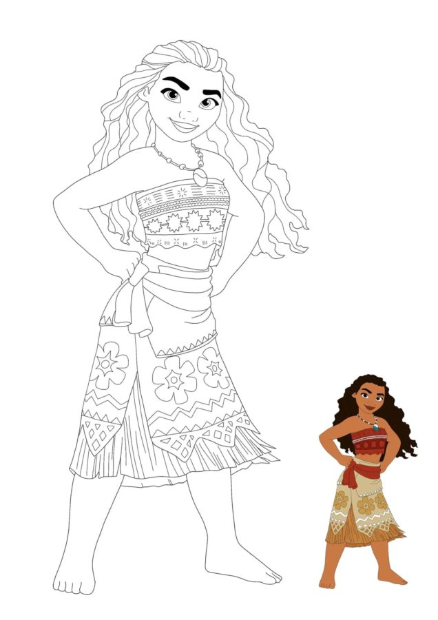 Dibujos para colorear e imprimir Moana