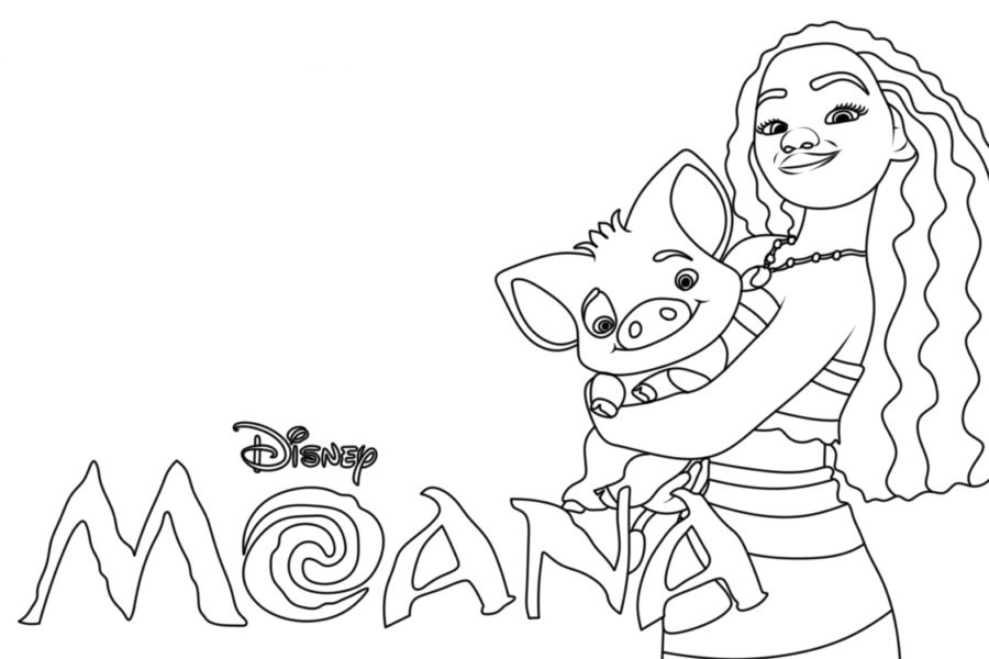 Dibujos para colorear e imprimir Moana