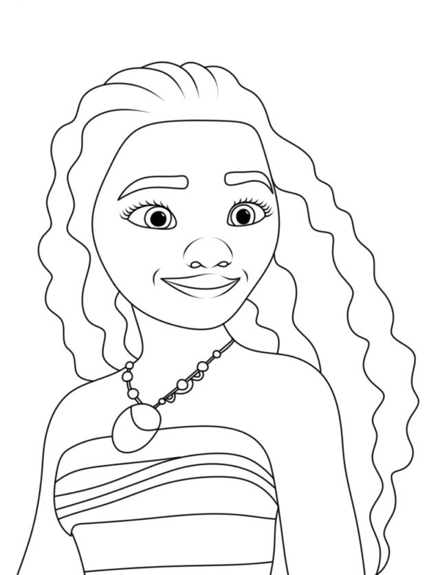 Dibujos para colorear e imprimir Moana