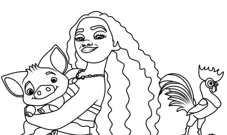 Dibujos para colorear e imprimir Moana