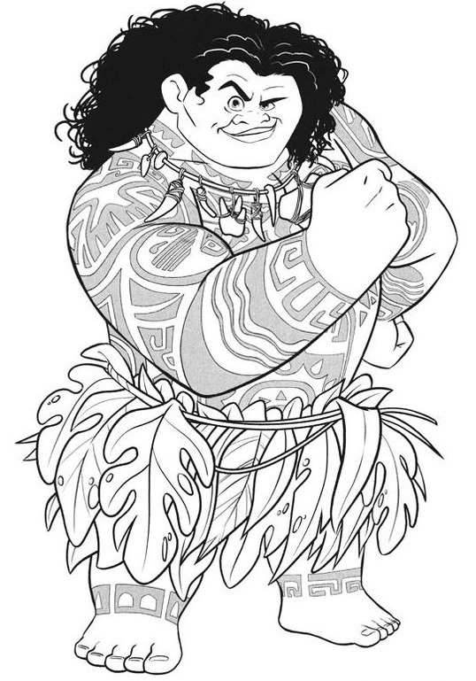 Dibujos para colorear e imprimir Moana