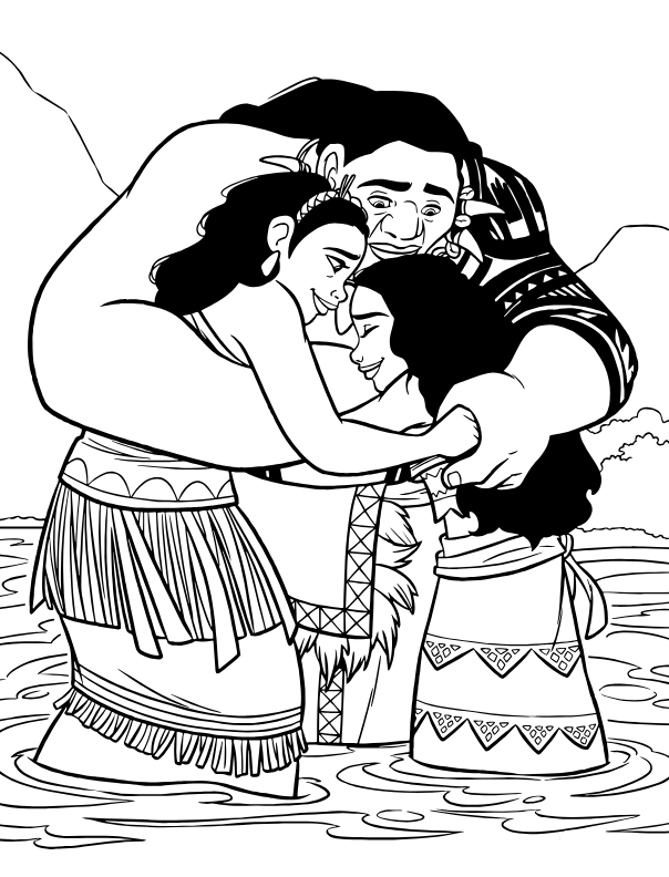 Dibujos para colorear e imprimir Moana