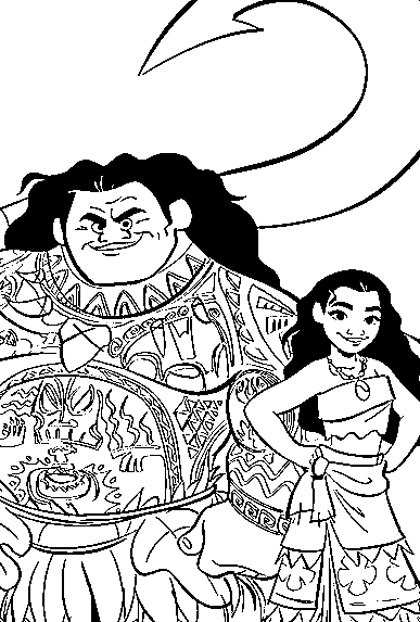 Dibujos para colorear e imprimir Moana