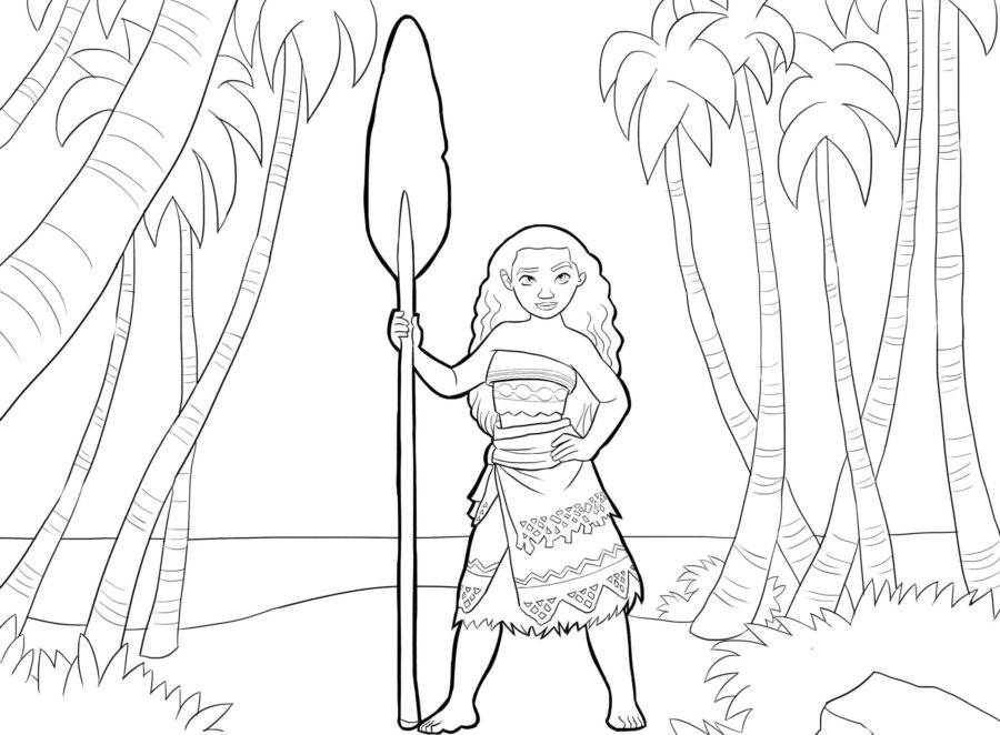 Dibujos para colorear e imprimir Moana