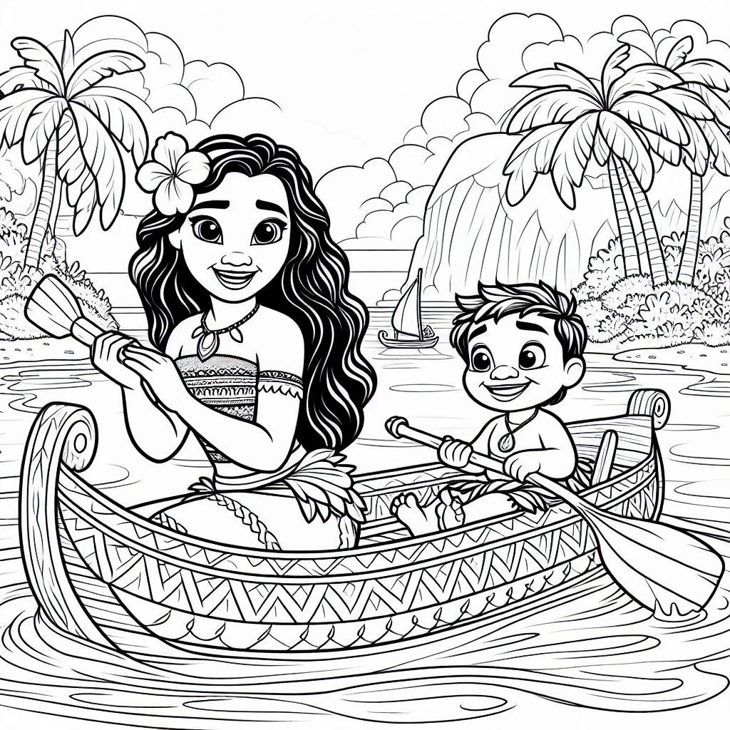 Dibujos para colorear e imprimir Moana