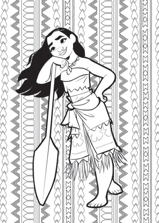 Dibujos para colorear e imprimir Moana