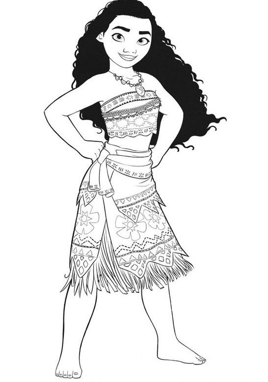 Dibujos para colorear e imprimir Moana