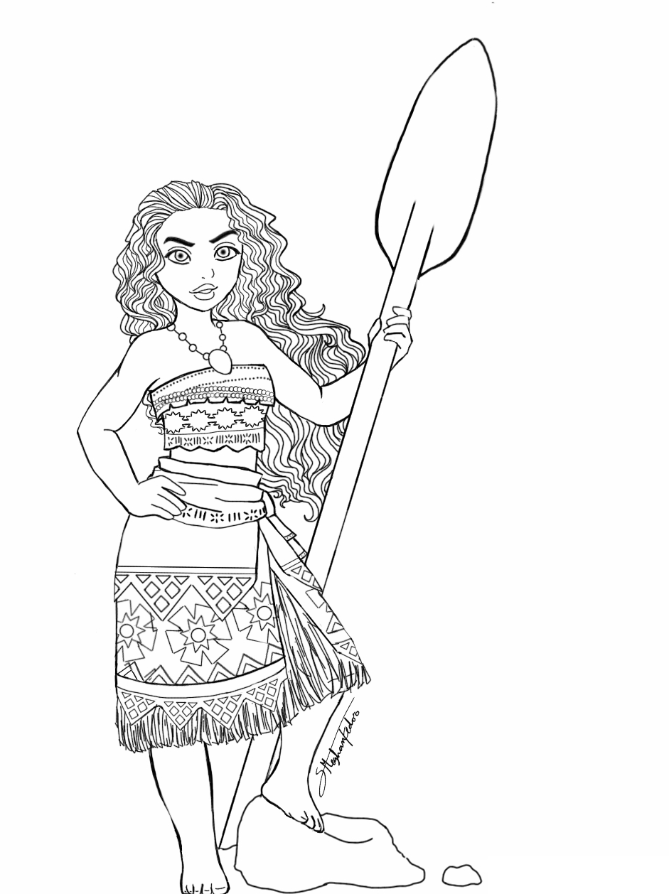 Dibujos para colorear e imprimir Moana