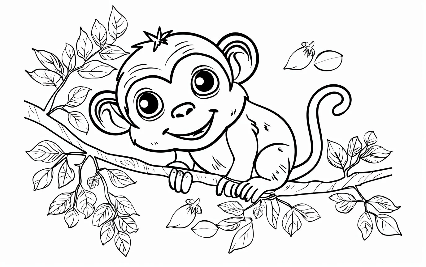 Dibujos para colorear e imprimir Monkey