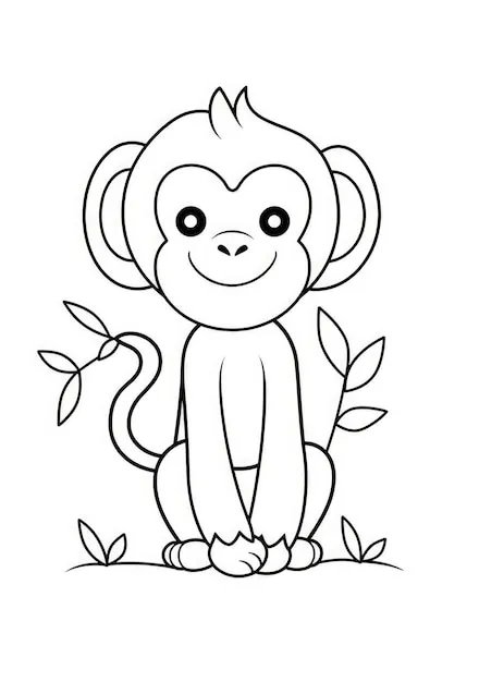 Dibujos para colorear e imprimir Monkey