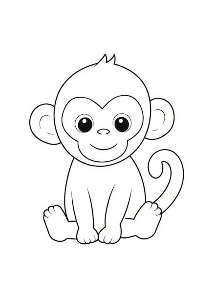 Dibujos para colorear e imprimir Monkey