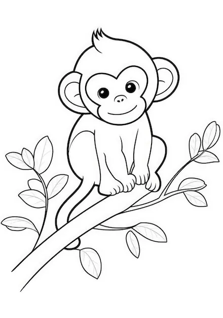 Dibujos para colorear e imprimir Monkey