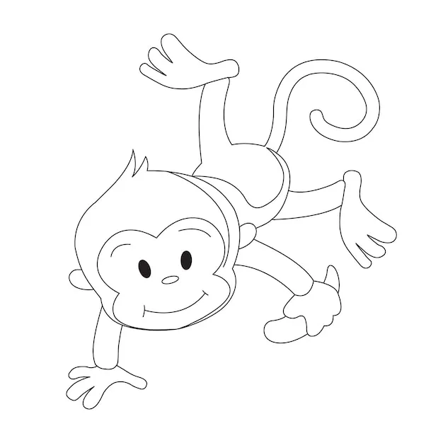 Dibujos para colorear e imprimir Monkey