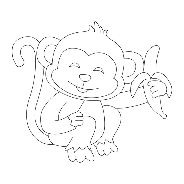 Dibujos para colorear e imprimir Monkey