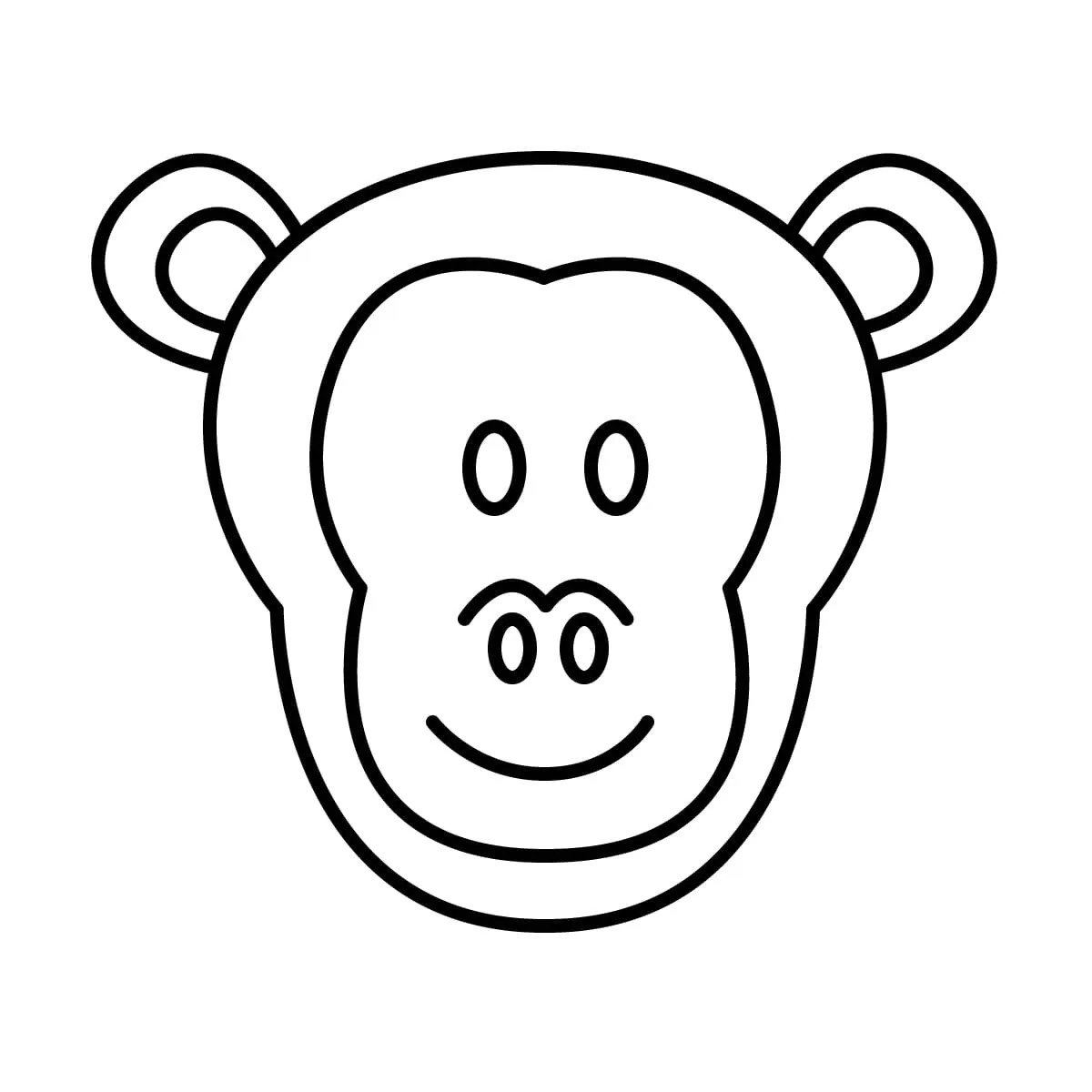 Dibujos para colorear e imprimir Monkey