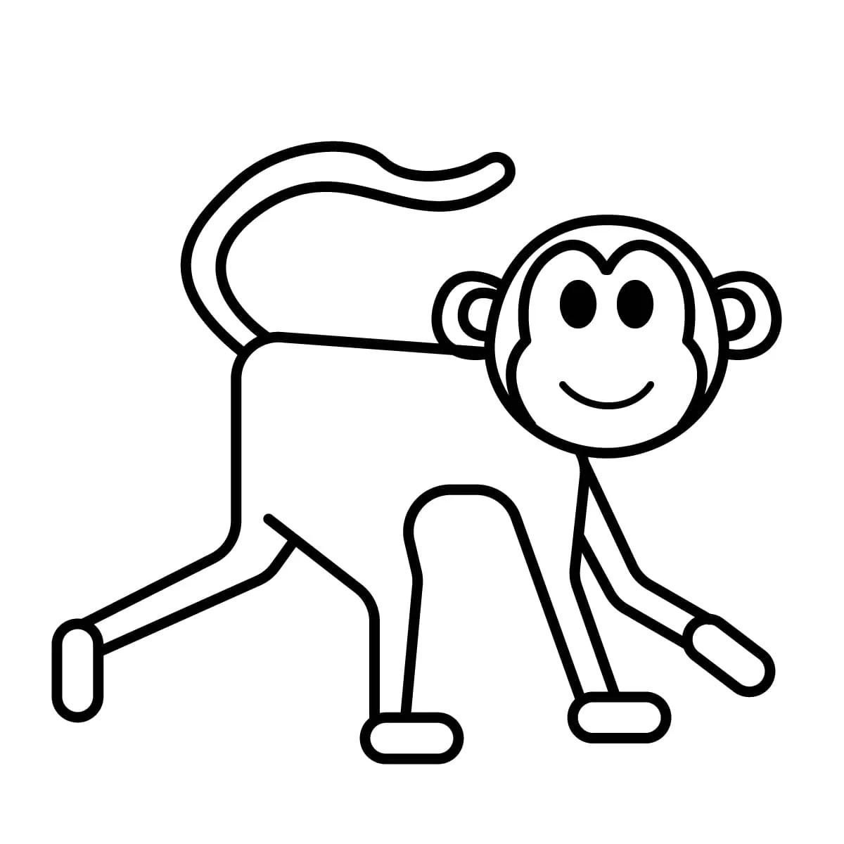 Dibujos para colorear e imprimir Monkey