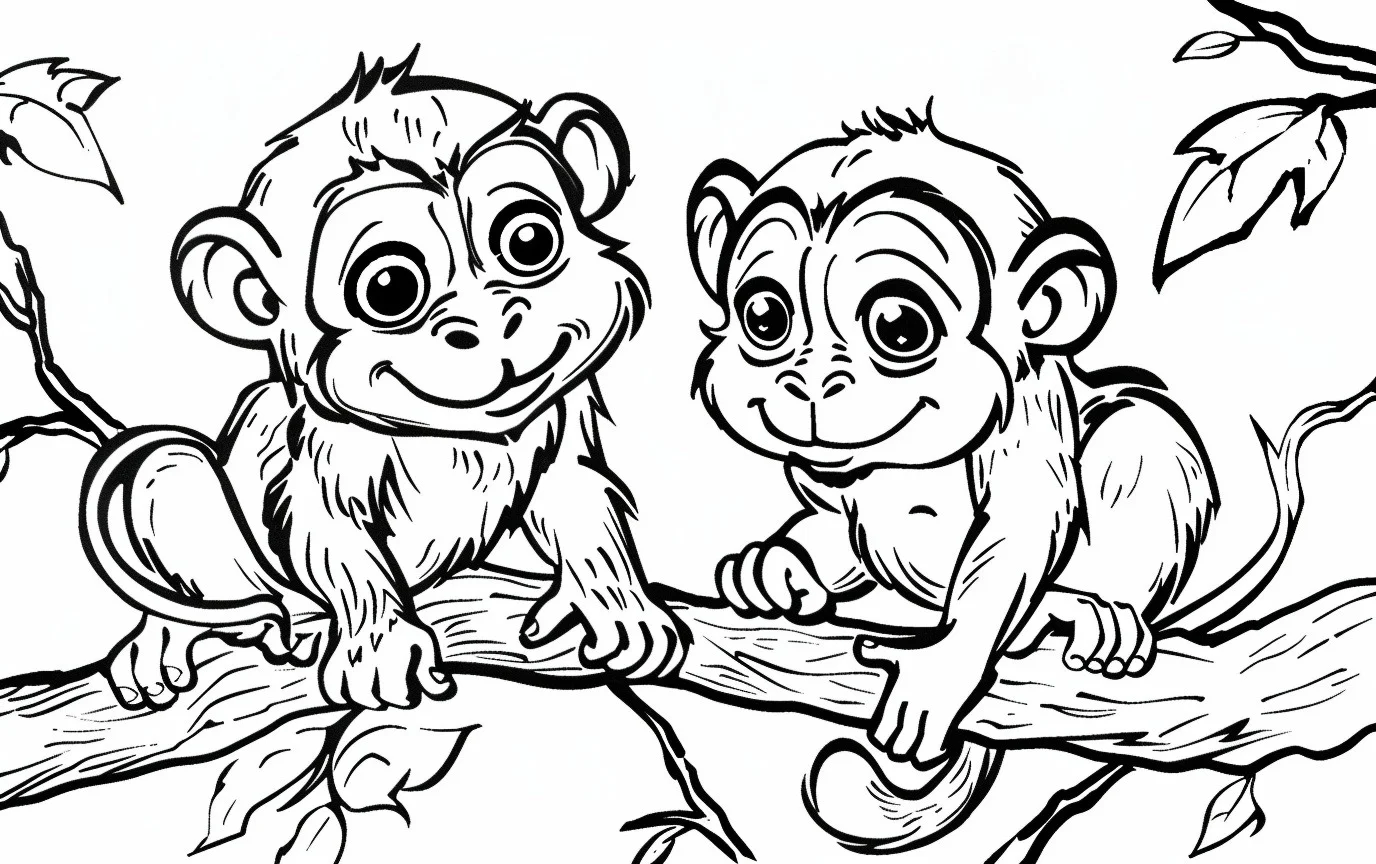 Dibujos para colorear e imprimir Monkey