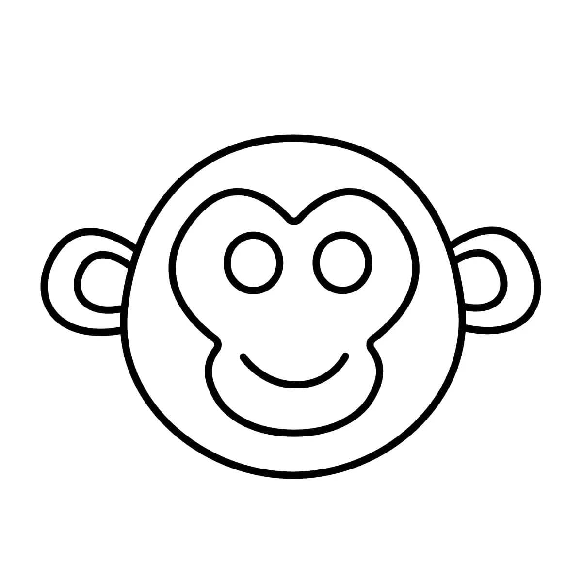 Dibujos para colorear e imprimir Monkey