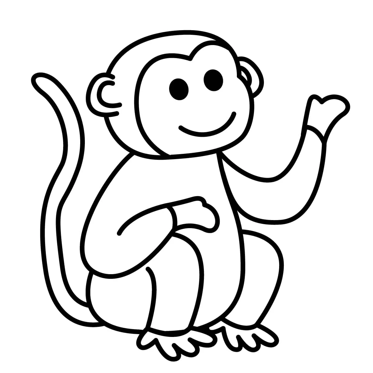 Dibujos para colorear e imprimir Monkey