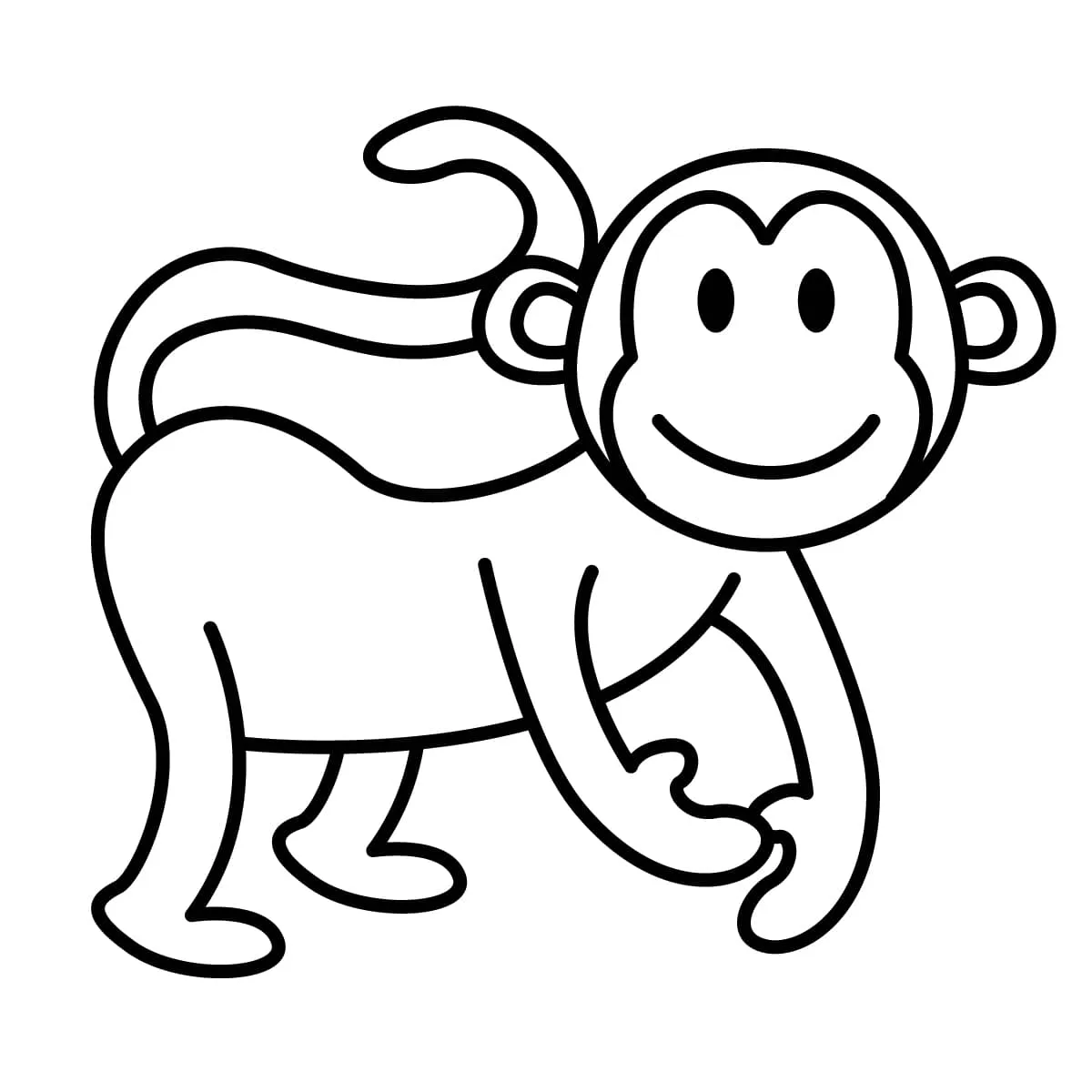 Dibujos para colorear e imprimir Monkey