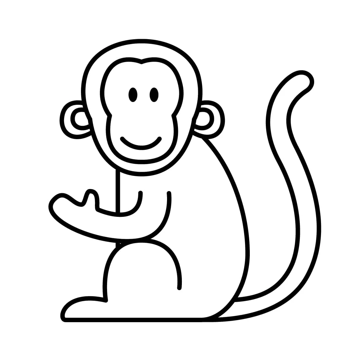 Dibujos para colorear e imprimir Monkey