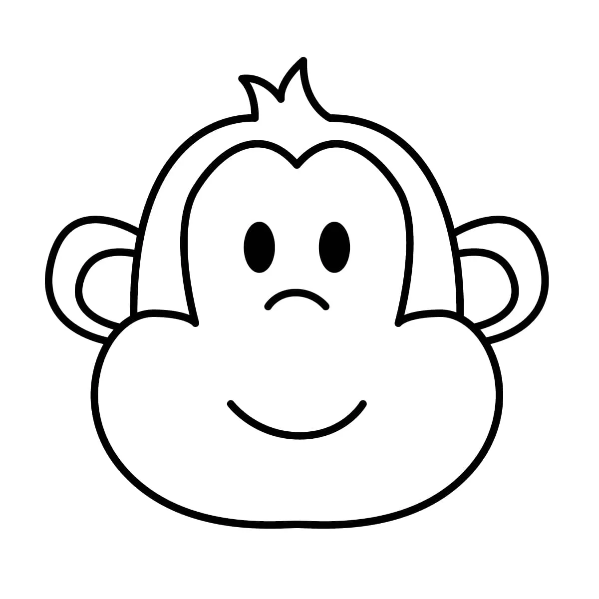 Dibujos para colorear e imprimir Monkey