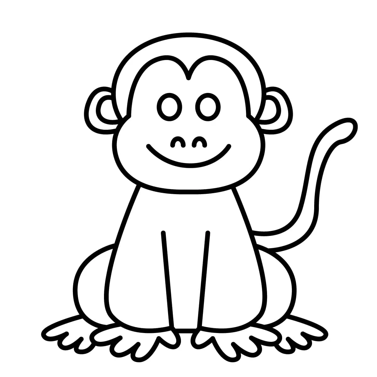 Dibujos para colorear e imprimir Monkey