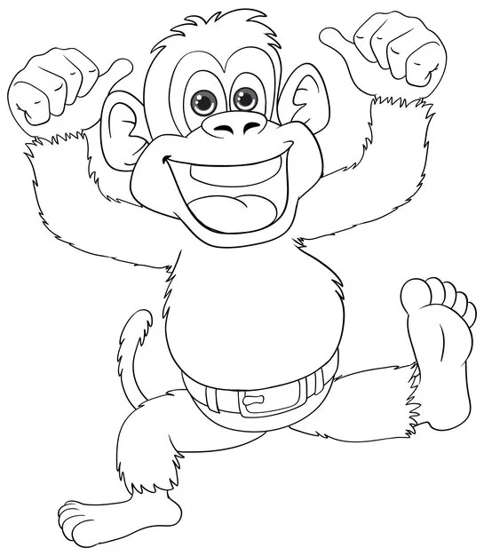 Dibujos para colorear e imprimir Monkey