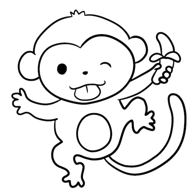 Dibujos para colorear e imprimir Monkey