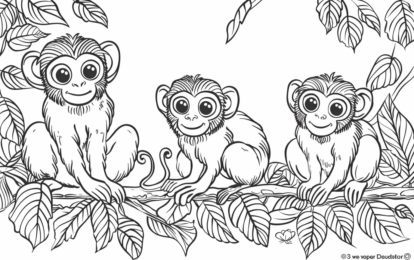 Dibujos para colorear e imprimir Monkey