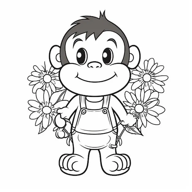 Dibujos para colorear e imprimir Monkey